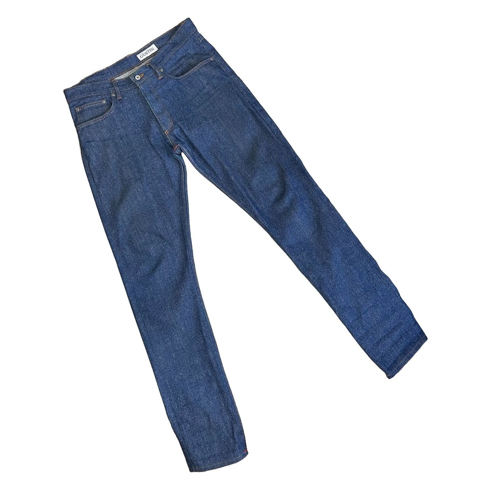Gustin Jeans California Slim Button Fly Selvedge Denim Fleck Men 36x36 Western